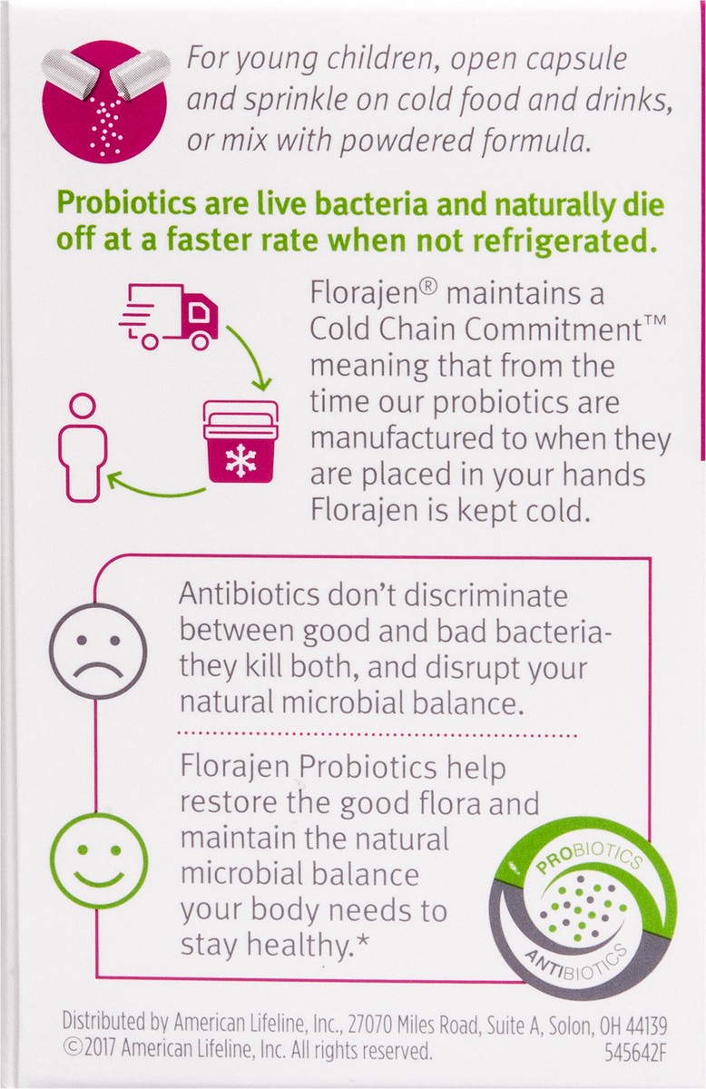 slide 5 of 11, Florajen Kids Multiculture Probiotic Supplement, 30 Capsules, 1 ct