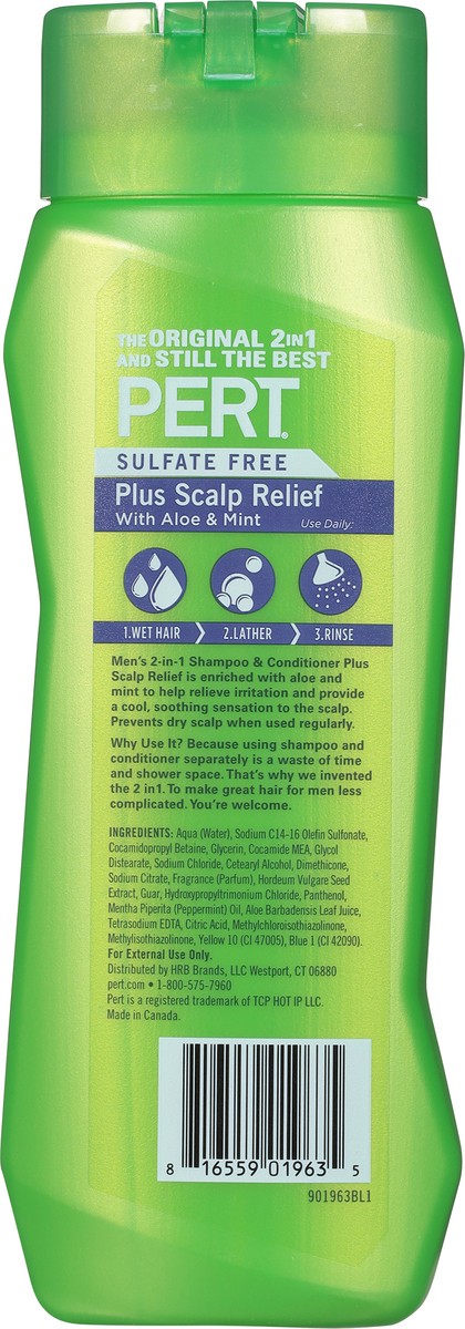 slide 2 of 9, Pert Scalp Relief With Aloe&Mint, 13.5 oz