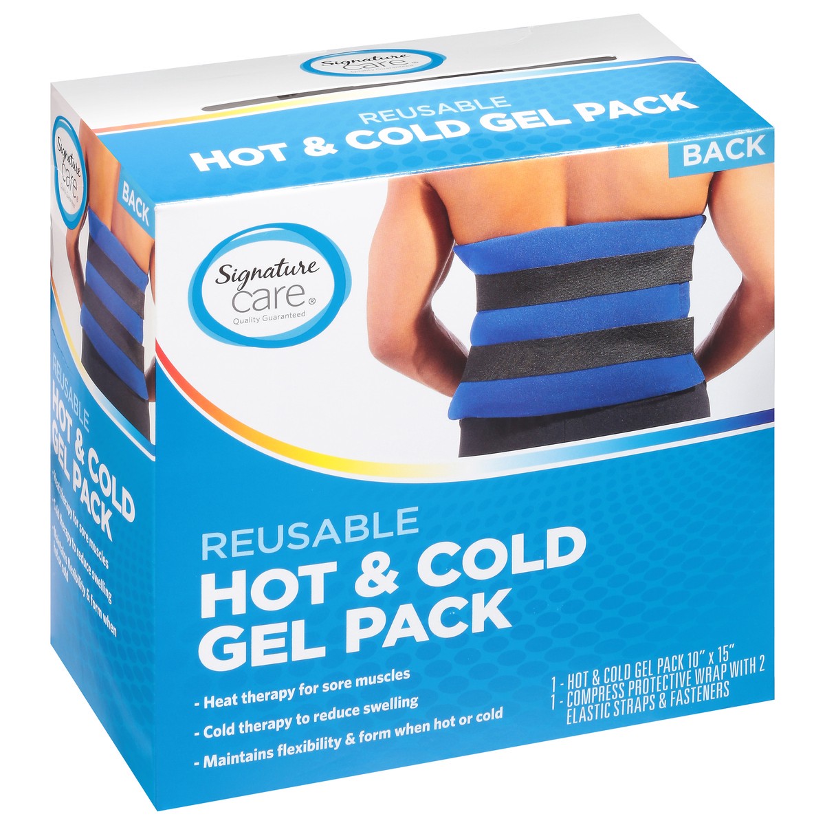 slide 2 of 4, Signature Care Hot Cold Back Gel Pack - Each, 1 ct