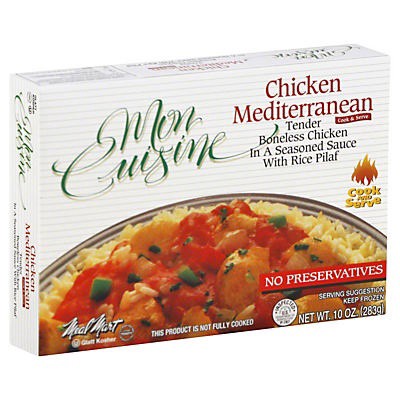 slide 1 of 4, Mon Cuisine Chicken Mediterranean, 10 oz