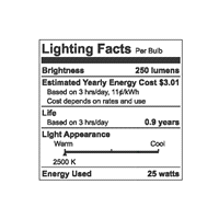 slide 3 of 5, GE 25 Watts Clear Tubular Light Bulb 1 ea, 1 ct