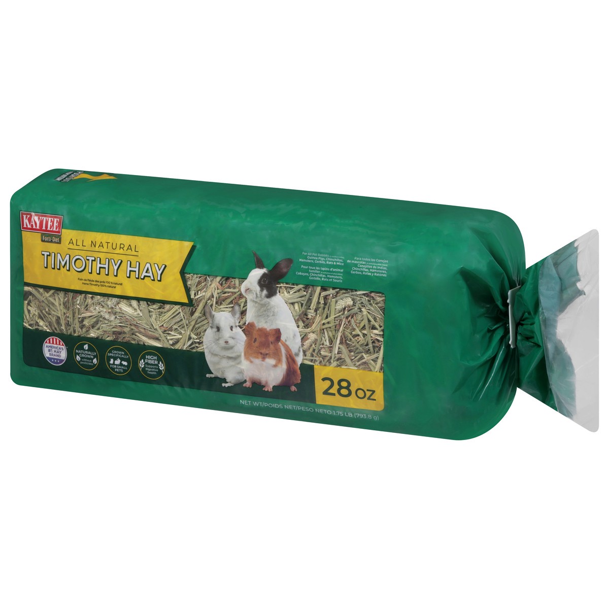 slide 3 of 4, Kaytee Forti-Diet All Natural 28 oz Timothy Hay 1.75 lb, 1.75 lb