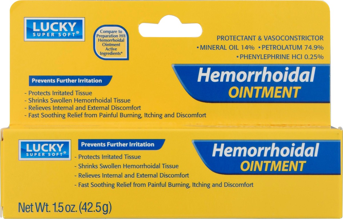 slide 3 of 9, Lucky Super Soft Lucky Hemorrhoidal Ointment, 1.5 oz