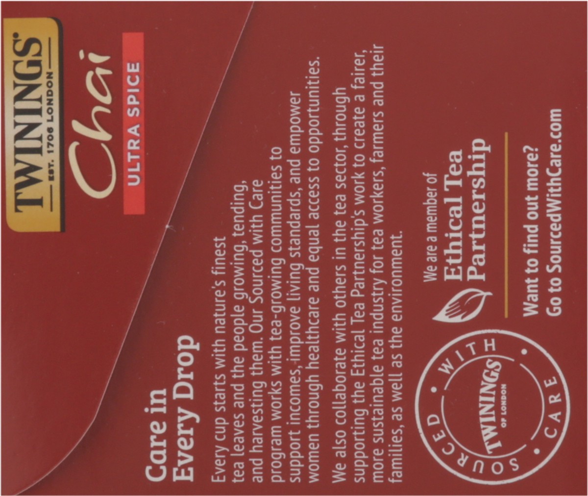 slide 9 of 9, Twinings Chai Ultra Spice Flavoured Black Tea 20 Tea Bags, 20 ct