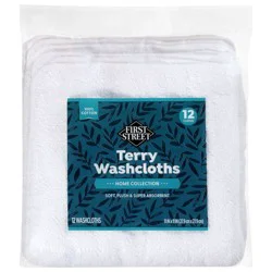 First Street Terry Wash Cloths