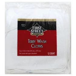First Street Terry Wash Cloths
