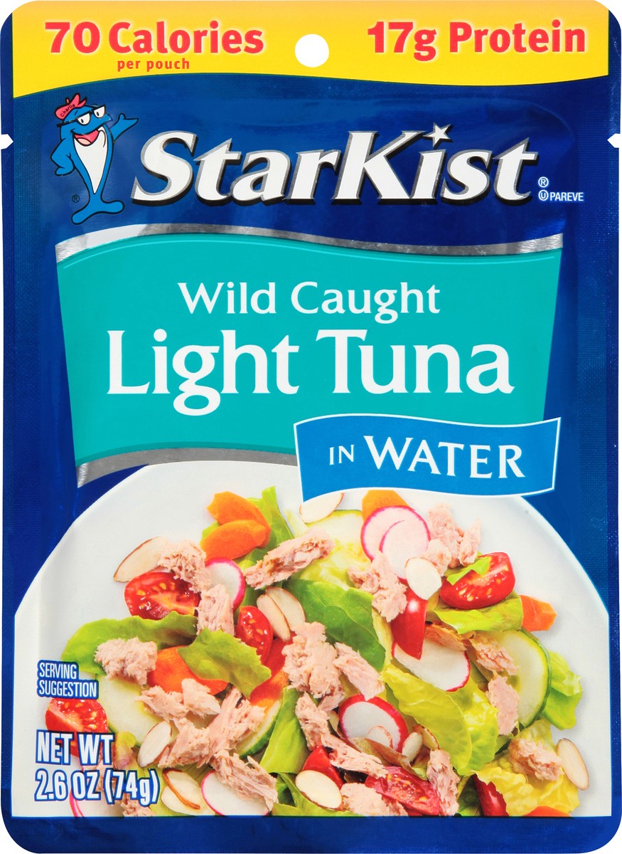 slide 6 of 9, StarKist Wild Caught Light Tuna in Water 2.6 oz, 2.6 oz