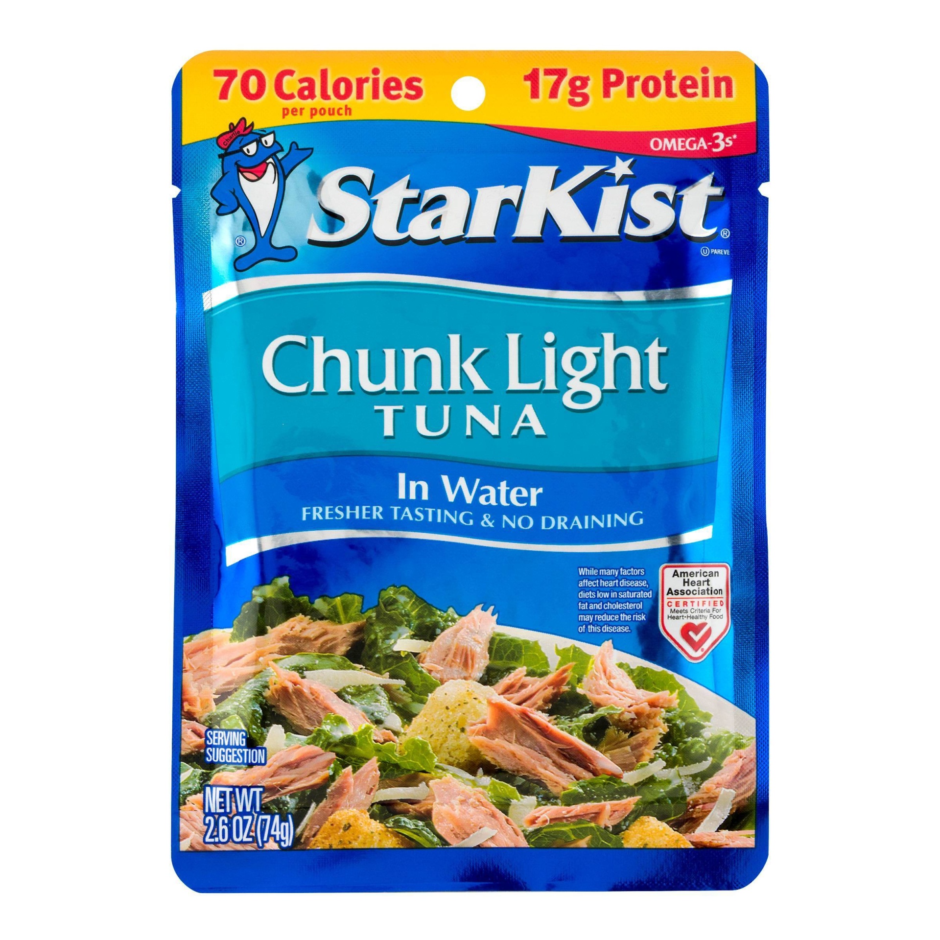slide 1 of 1, StarKist Chunk Light Tuna in Water Pouch - 2.6oz, 