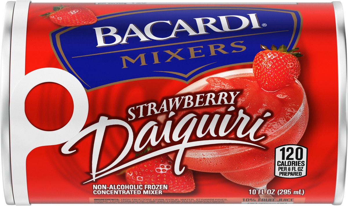 slide 6 of 7, Bacardi Mixer Strawberry Daiquiri Can, 10 fl oz, 10 fl oz