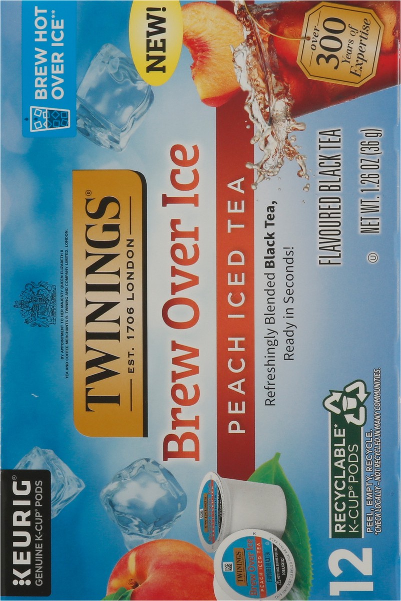 slide 10 of 16, Twinings Peach Iced Tea 12 K-Cup Pods - 12 ct, 1.26 oz