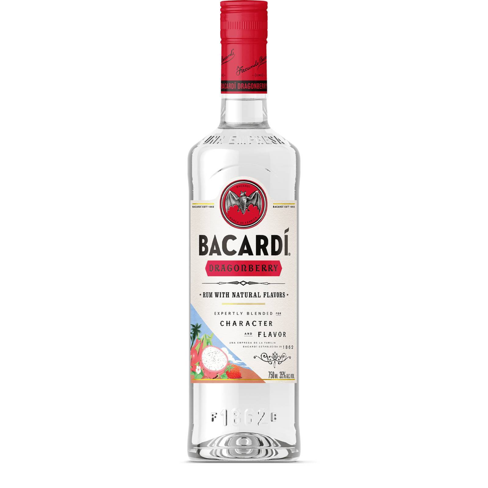 slide 1 of 4, Bacardi Barcardi Dragon Berry Rum 750ml, 750 ml