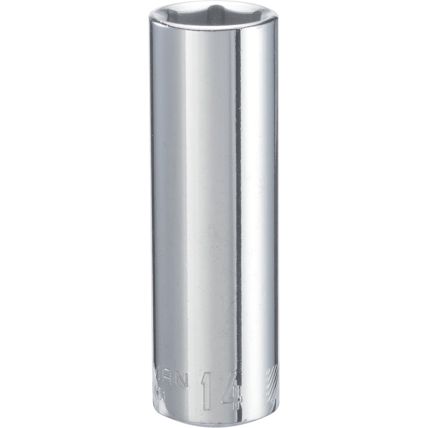 slide 1 of 6, CRAFTSMAN Metric 3/8-in Drive 6-point 14Mm Deep Socket, 1 ct