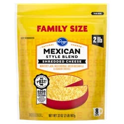 Kroger® Family Size Mexican Style Shredded Cheese