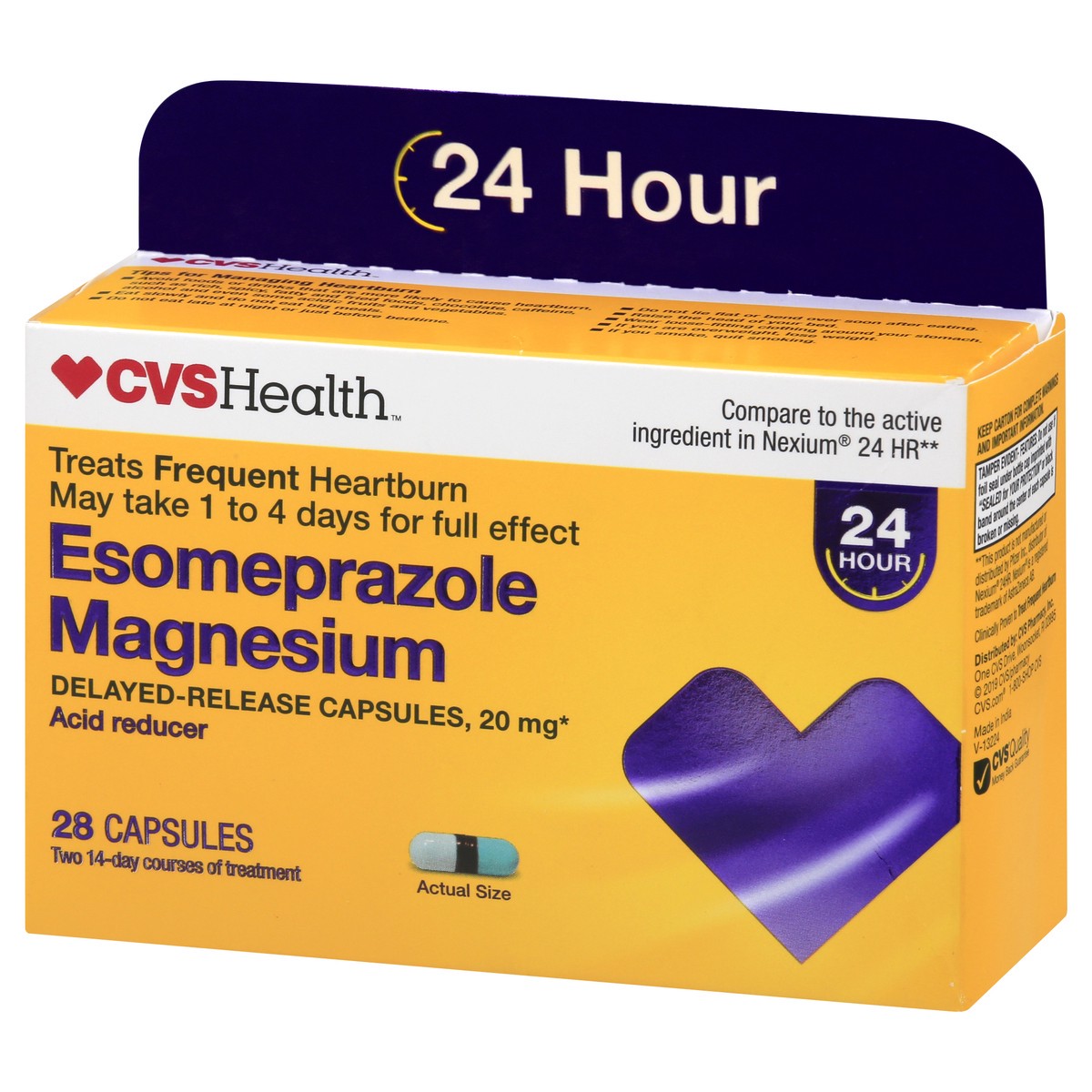 slide 11 of 11, CVS Health Esomeprazole Magnesium Capsules, 28 Ct, 1 ct