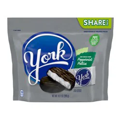 York Dark Chocolate Peppermint Patties, Candy Share Pack, 9.1 oz