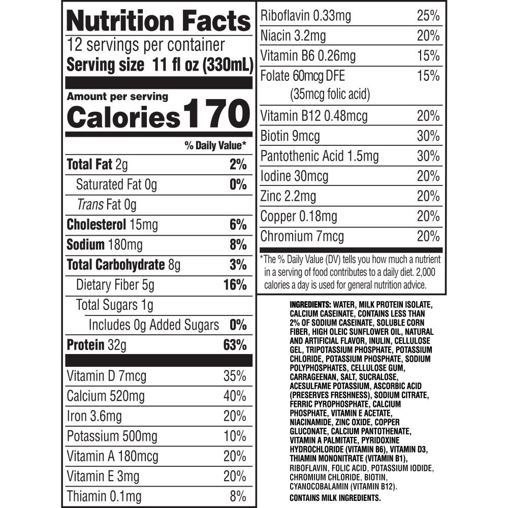slide 6 of 6, Muscle Milk Pro Series Protein Shake Intense Vanilla, 12 ct; 11 fl oz
