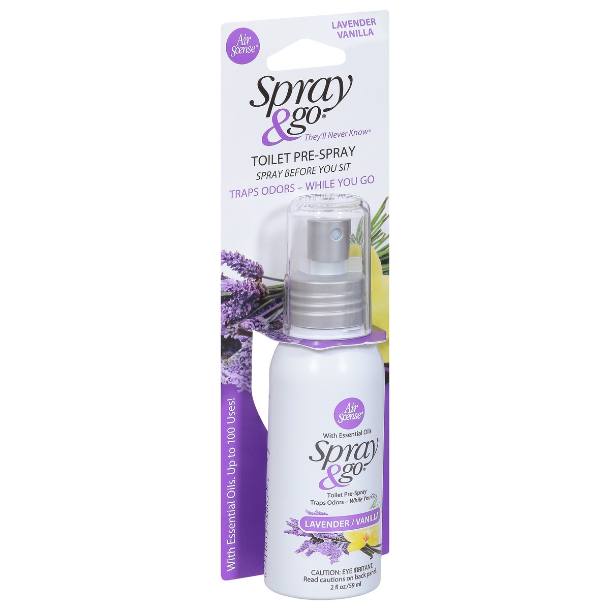 slide 6 of 10, Air Scense Toilet Pre-Spray Lavender/Vanilla, 2 oz