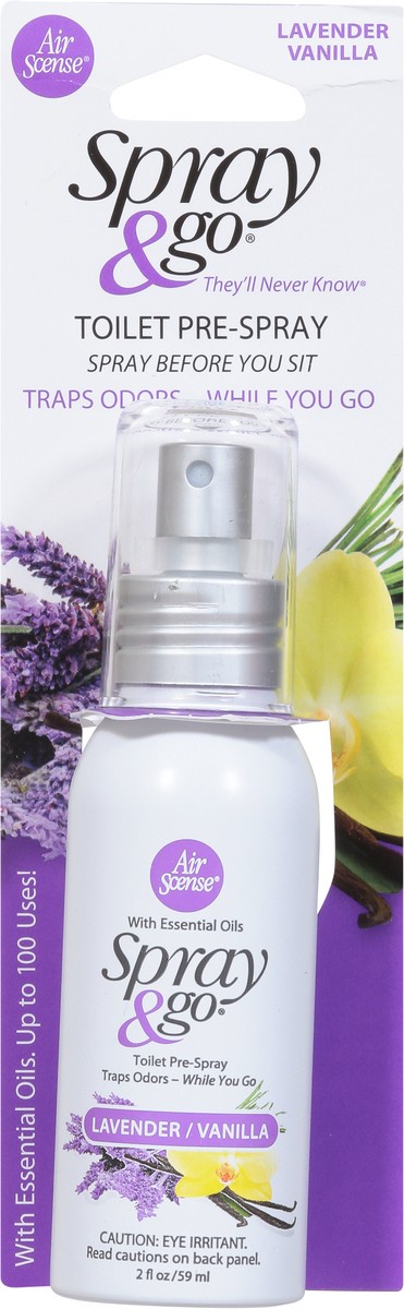 slide 8 of 10, Air Scense Toilet Pre-Spray Lavender/Vanilla, 2 oz