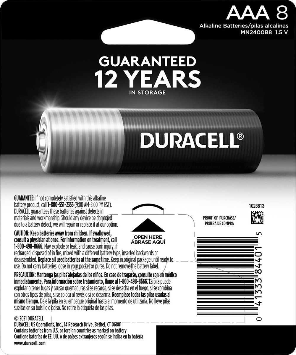 slide 6 of 6, Duracell Coppertop AAA Batteries - 8pk Alkaline Battery, 10 ct