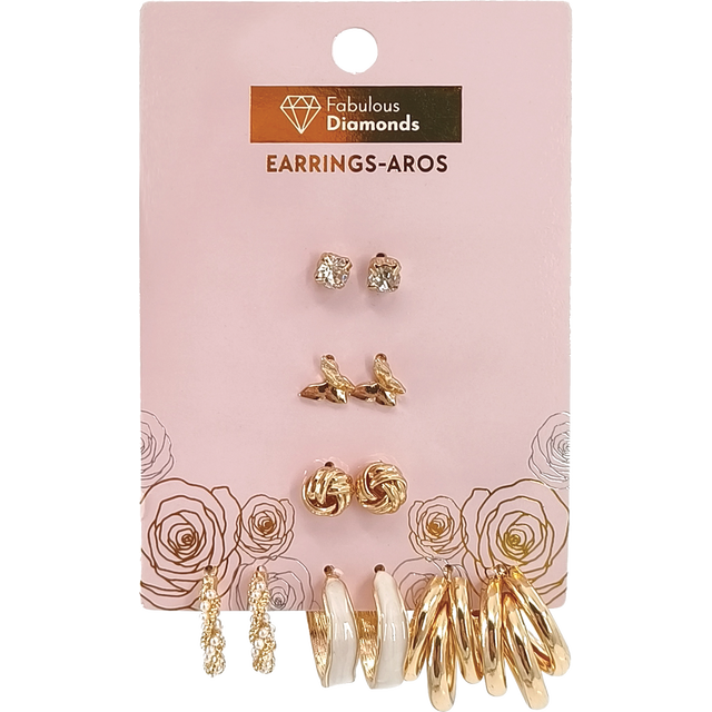 slide 1 of 1, CREATIVE HOME Earings 6Pc Set, 5 ct