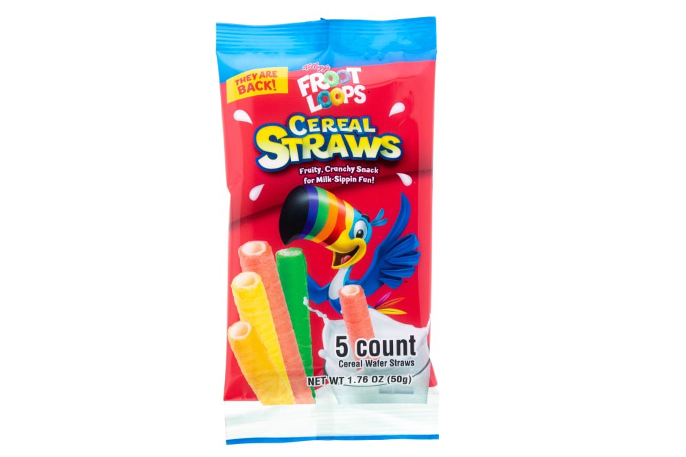 slide 1 of 1, Galerie Kellogg's Froot Loops Edible Breakfast Straws, 1.76 oz