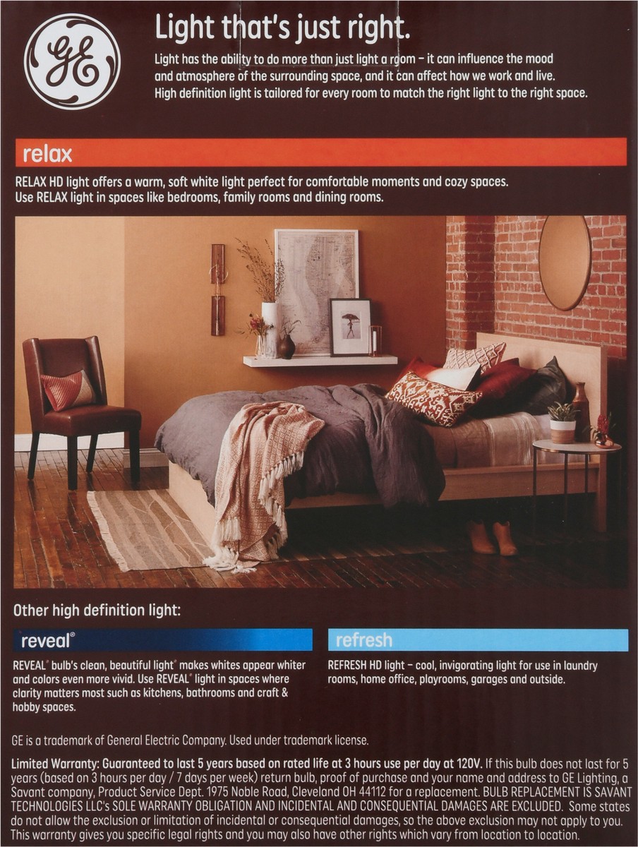 slide 5 of 9, GE Relax Led Light Bulbs, 4 ct
