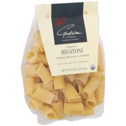 Gustare Vita Organic Artisan Bronze Cut Pasta, Rigatoni - 16 oz