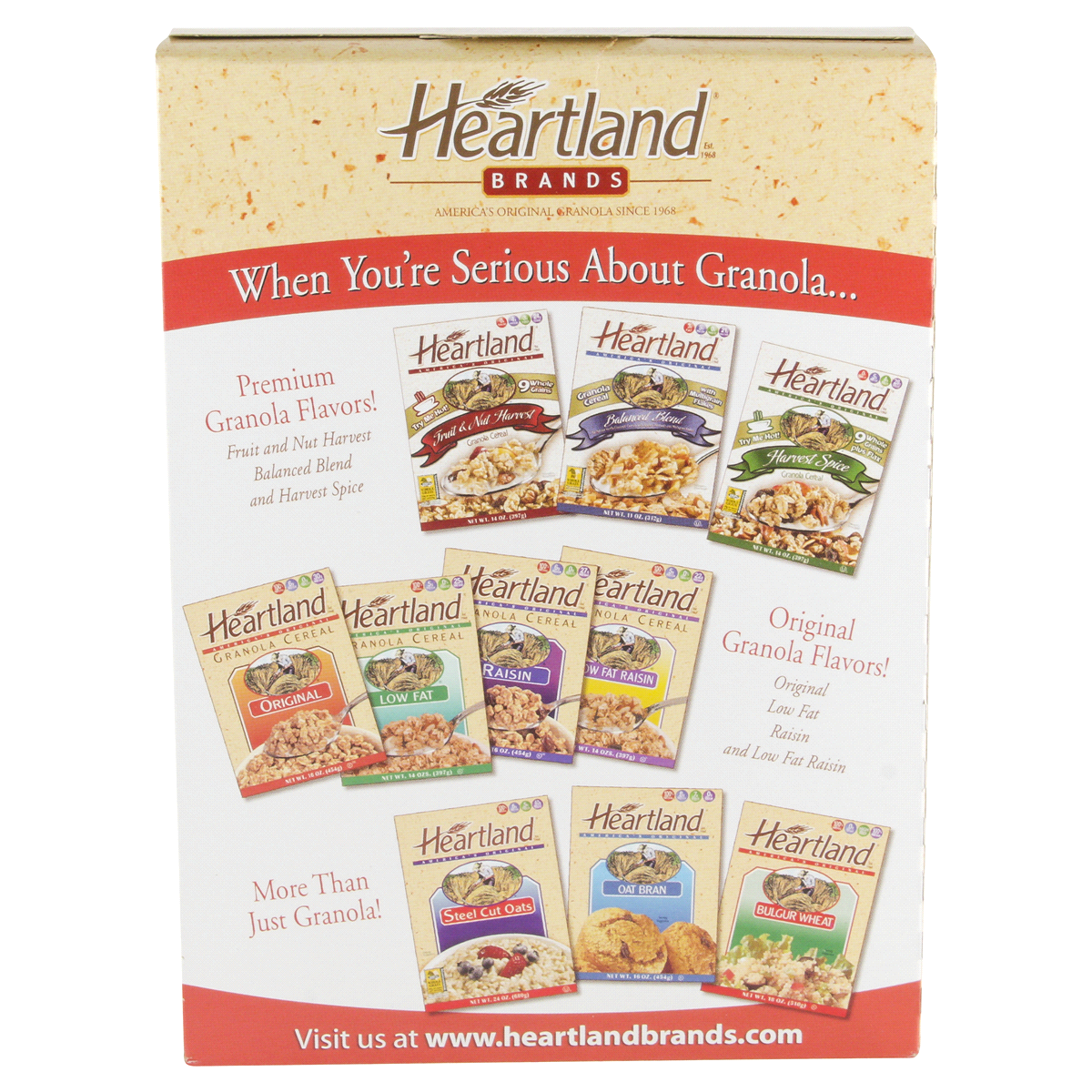 slide 2 of 6, Heartland Cereal Original Granola, 14 oz