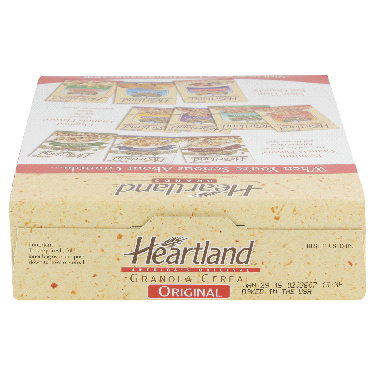 slide 4 of 6, Heartland Cereal Original Granola, 14 oz