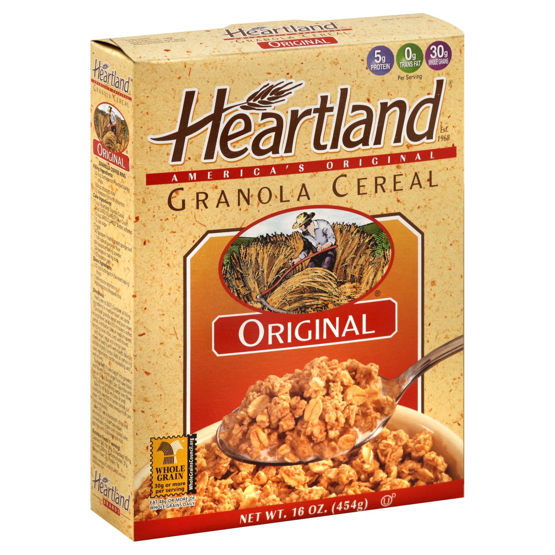 slide 1 of 6, Heartland Cereal Original Granola, 14 oz