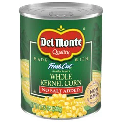 Del Monte No Salt Added Golden Sweet Whole Kernel Corn, 8.75 oz Can