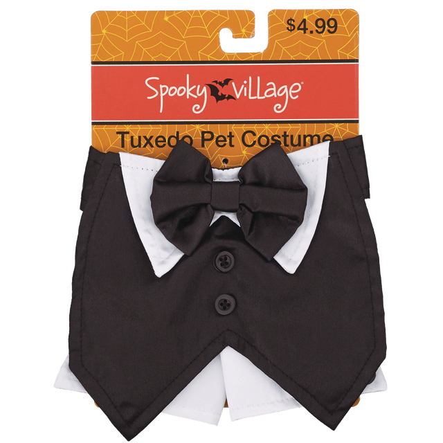 slide 1 of 1, Spooky Village Tuxedo Pet Costume, 1 ct