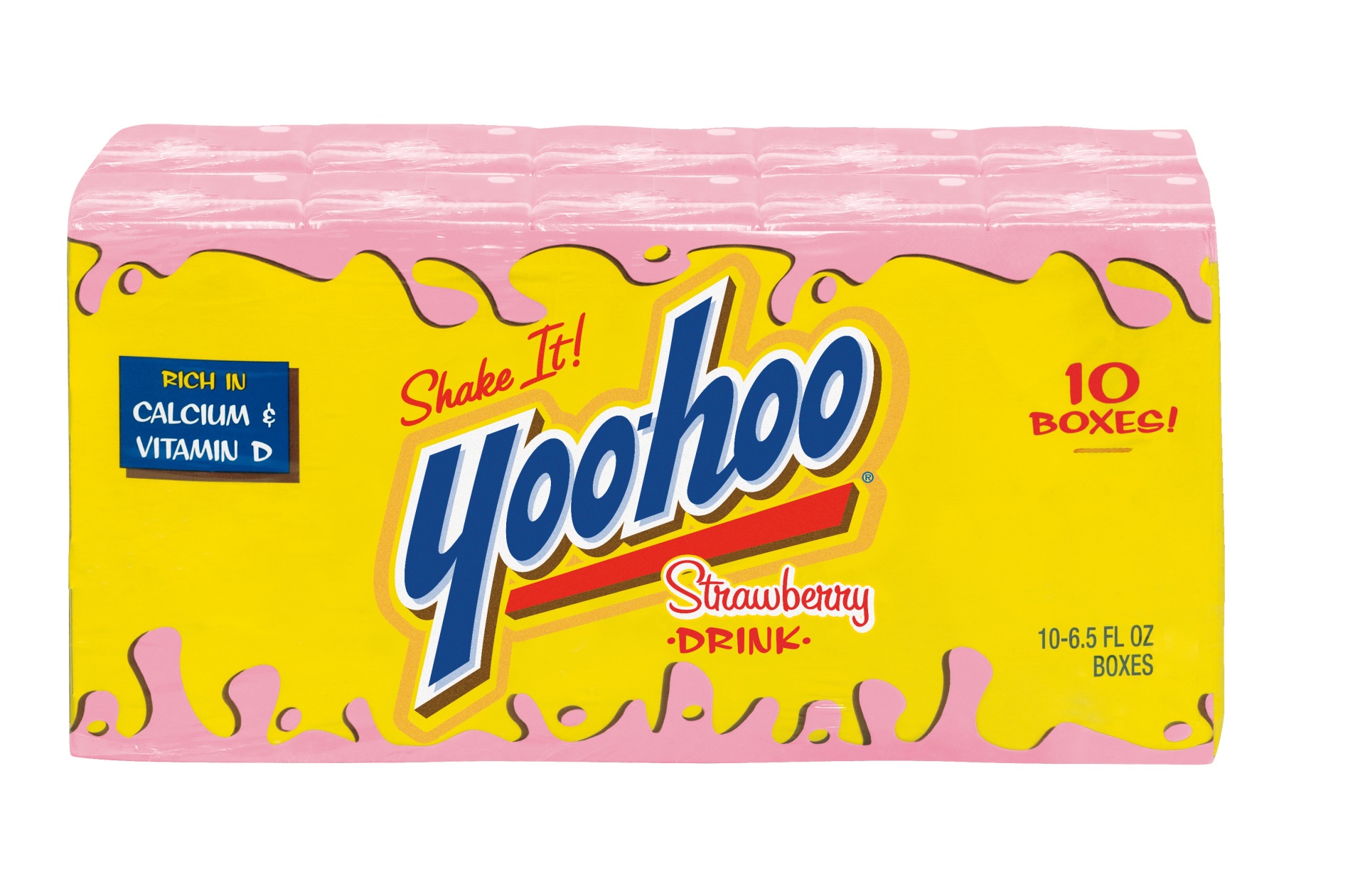 slide 1 of 3, Yoo-hoo Strawberry Drink, 10 ct; 6.5 fl oz