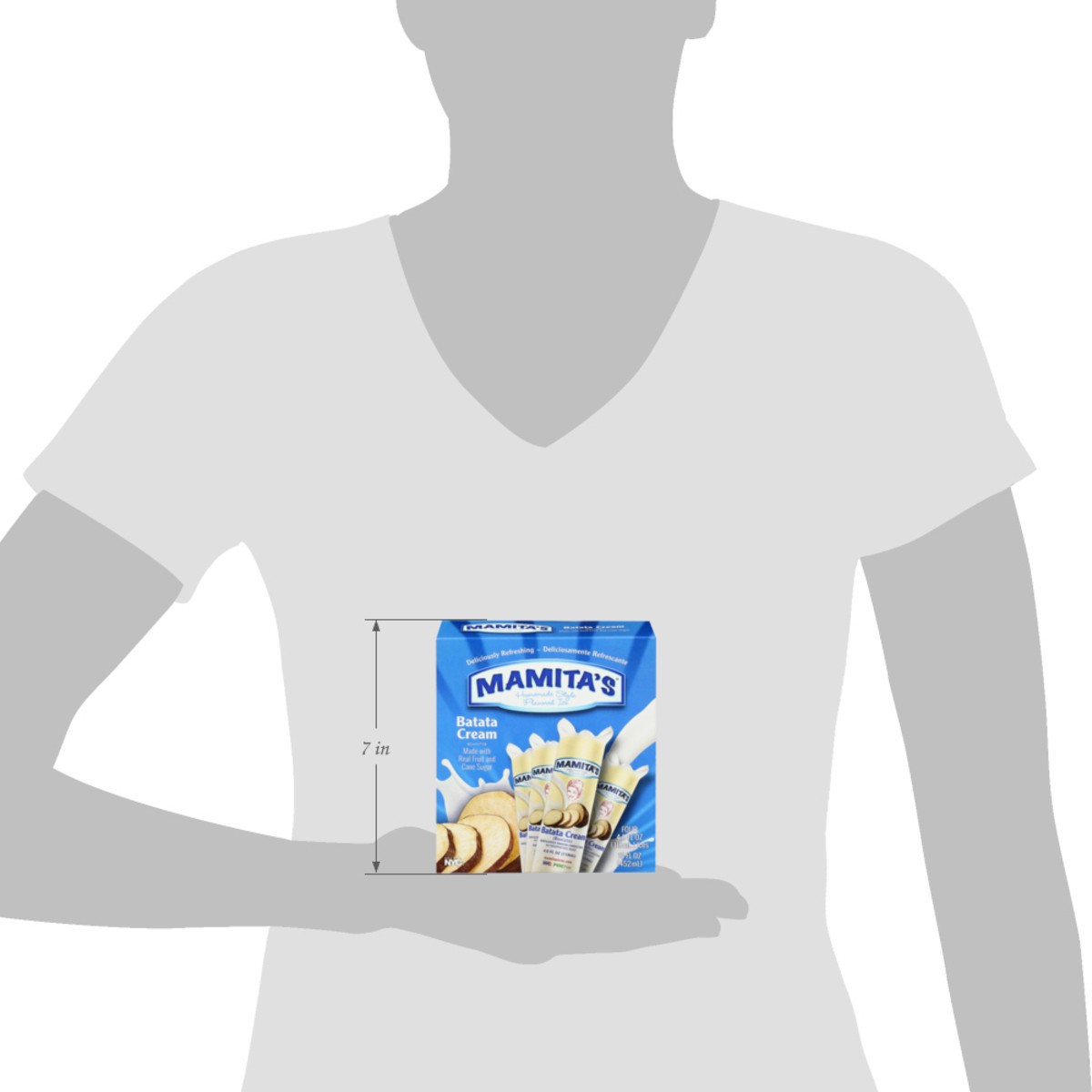 slide 5 of 17, Mamita's Homemade Style Batata Cream Flavored Ice 4 - 4.0 fl oz Ices, 1 ct