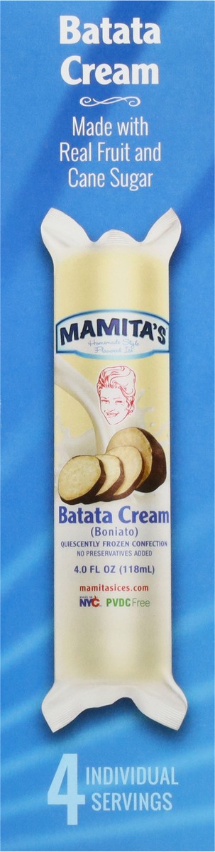 slide 11 of 17, Mamita's Homemade Style Batata Cream Flavored Ice 4 - 4.0 fl oz Ices, 1 ct