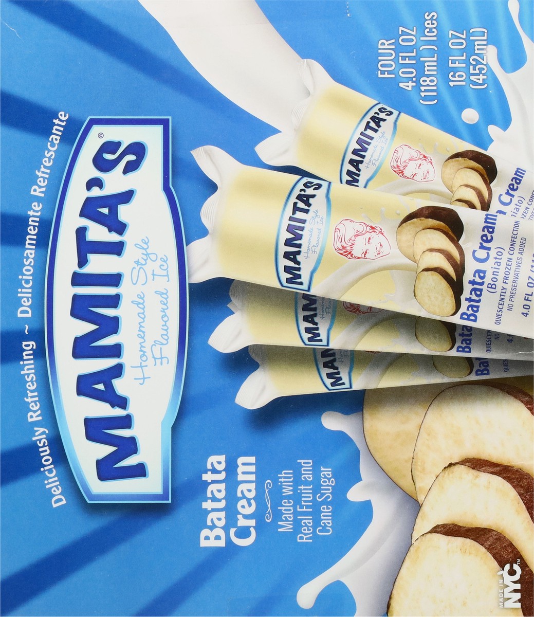 slide 4 of 17, Mamita's Homemade Style Batata Cream Flavored Ice 4 - 4.0 fl oz Ices, 1 ct