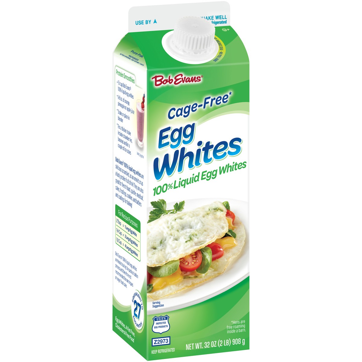 slide 3 of 11, Bob Evans Cage-Free Egg Whites 32 oz. Carton, 32 oz