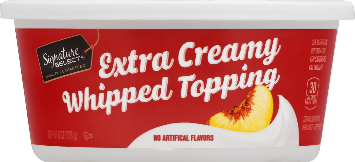 slide 3 of 11, Signature Select Extra Creamy Whipped Topping 8 oz, 8 oz