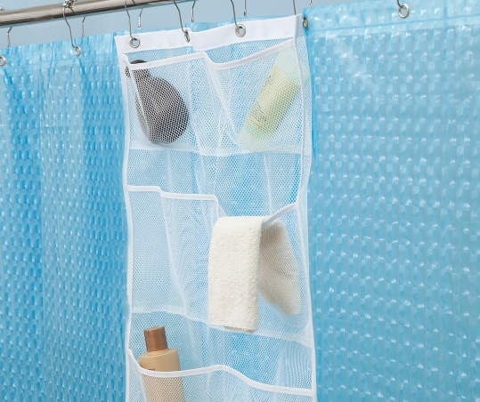 slide 1 of 1, Kenney Mesh Pocket Bath Organizer White, 1 ct