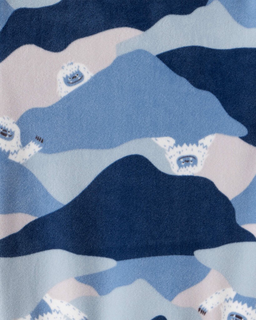 slide 2 of 2, Carter's Carters Toddler Boy Yeti Print DreamPlush Long-Sleeve Snug Fit 2-Piece Pajamas - Blue Blue 5T, 2 pc