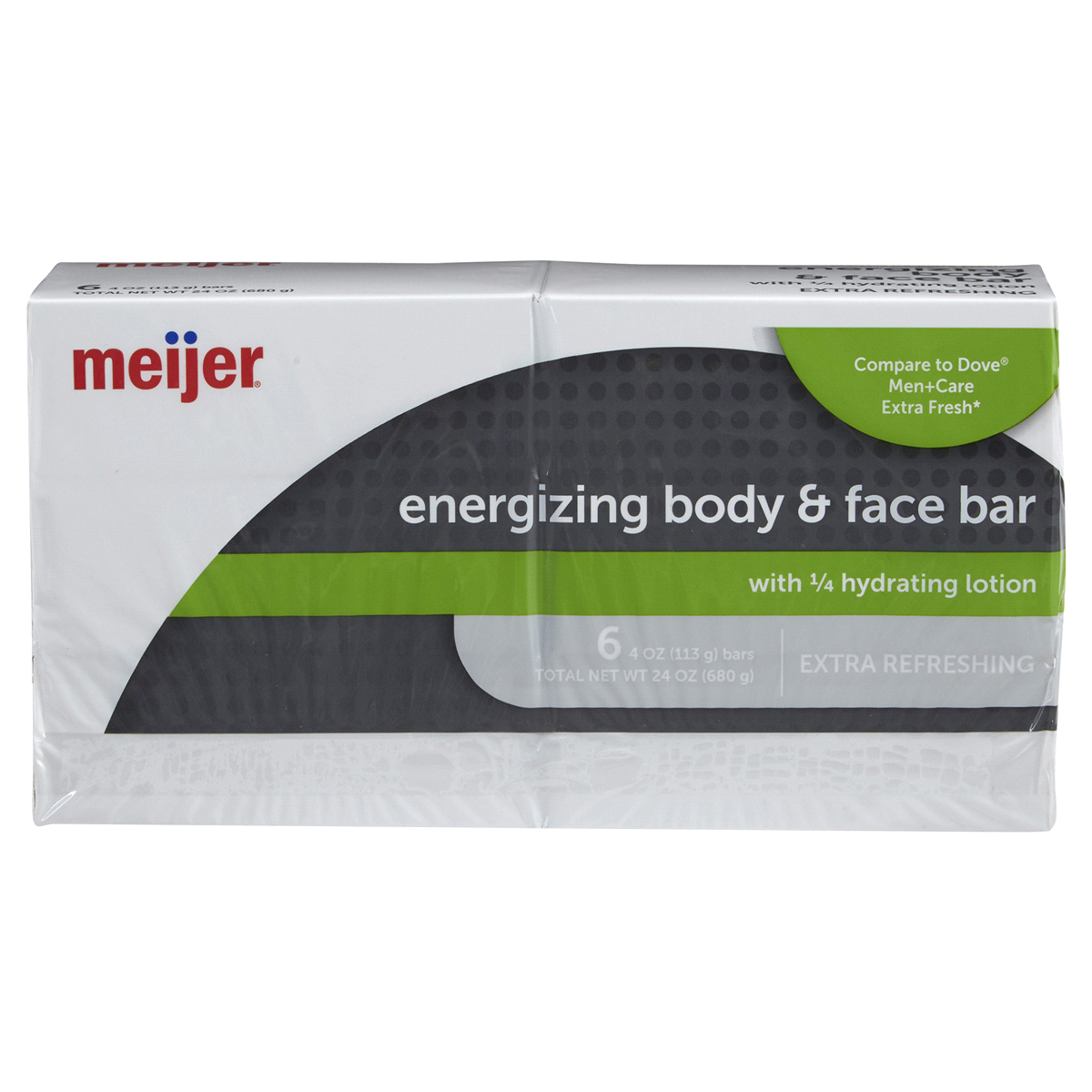 slide 1 of 1, Meijer Energizing Body & Face Bar Soap, 6 ct