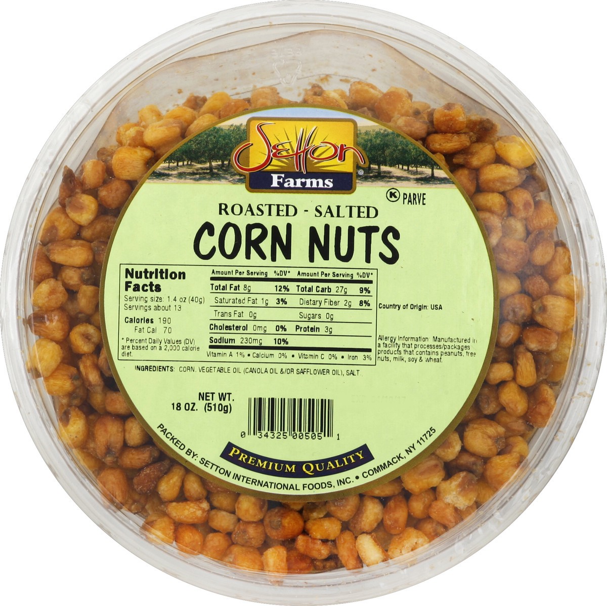 slide 2 of 3, Setton Farms Setton Corn Nuts 18 oz, 18 oz