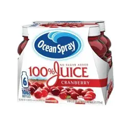 Ocean Spray 100% Cranberry Juice - 6pk/10 fl oz