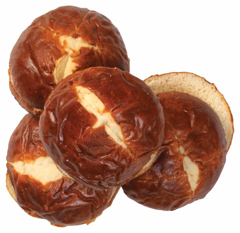 slide 1 of 1, Bakery Fresh Goodness Pretzel Sandwich Buns, 4 ct; 4 oz