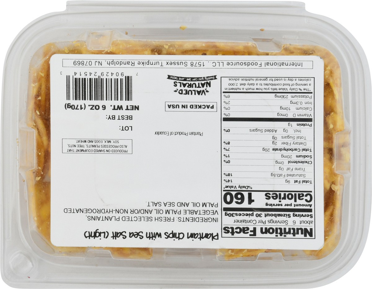 slide 5 of 9, Valued Naturals with Sea Salt Plantain Chips 6 oz, 6 oz