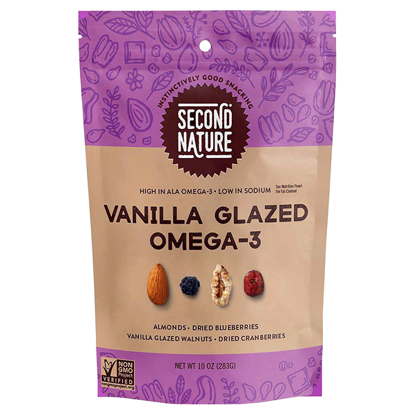 slide 1 of 1, Second Nature Vanilla Glazed Omega-3, 10 oz