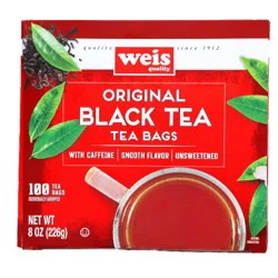 Weis Quality Premium Choice, Black Tea Bags - 100 ct