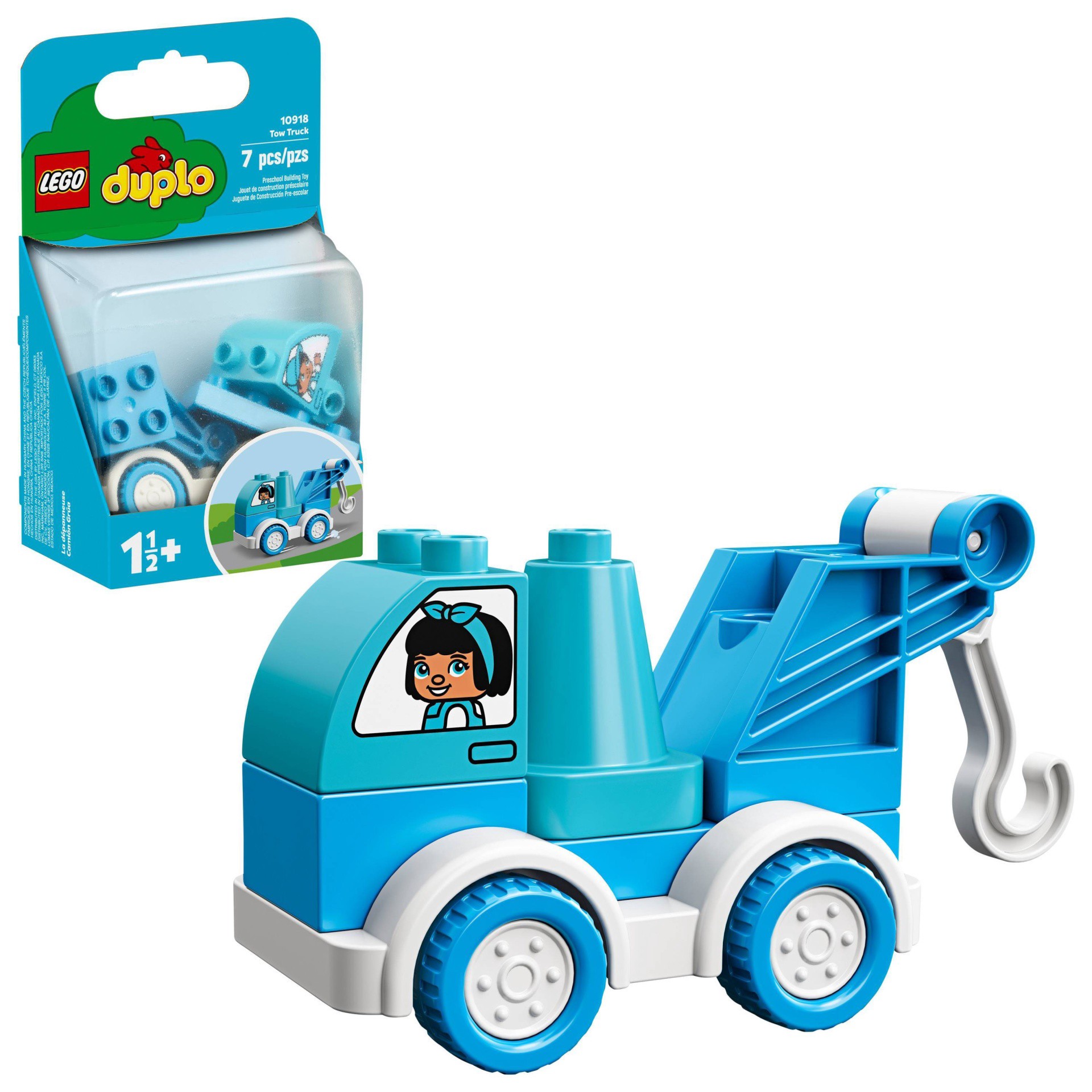 slide 1 of 7, LEGO DUPLO My First Tow Truck 10918 Educational Toddler Toy, 1 ct