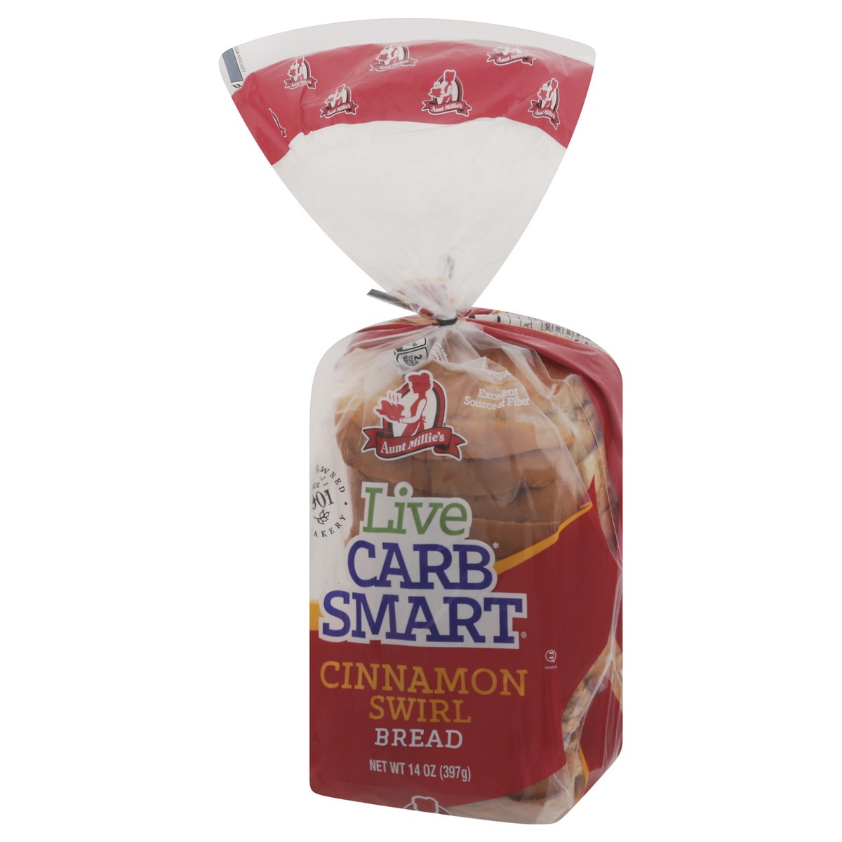 slide 6 of 13, Aunt Millie's Live Carb Smart Cinnamon Swirl Bread 14 oz, 14 oz