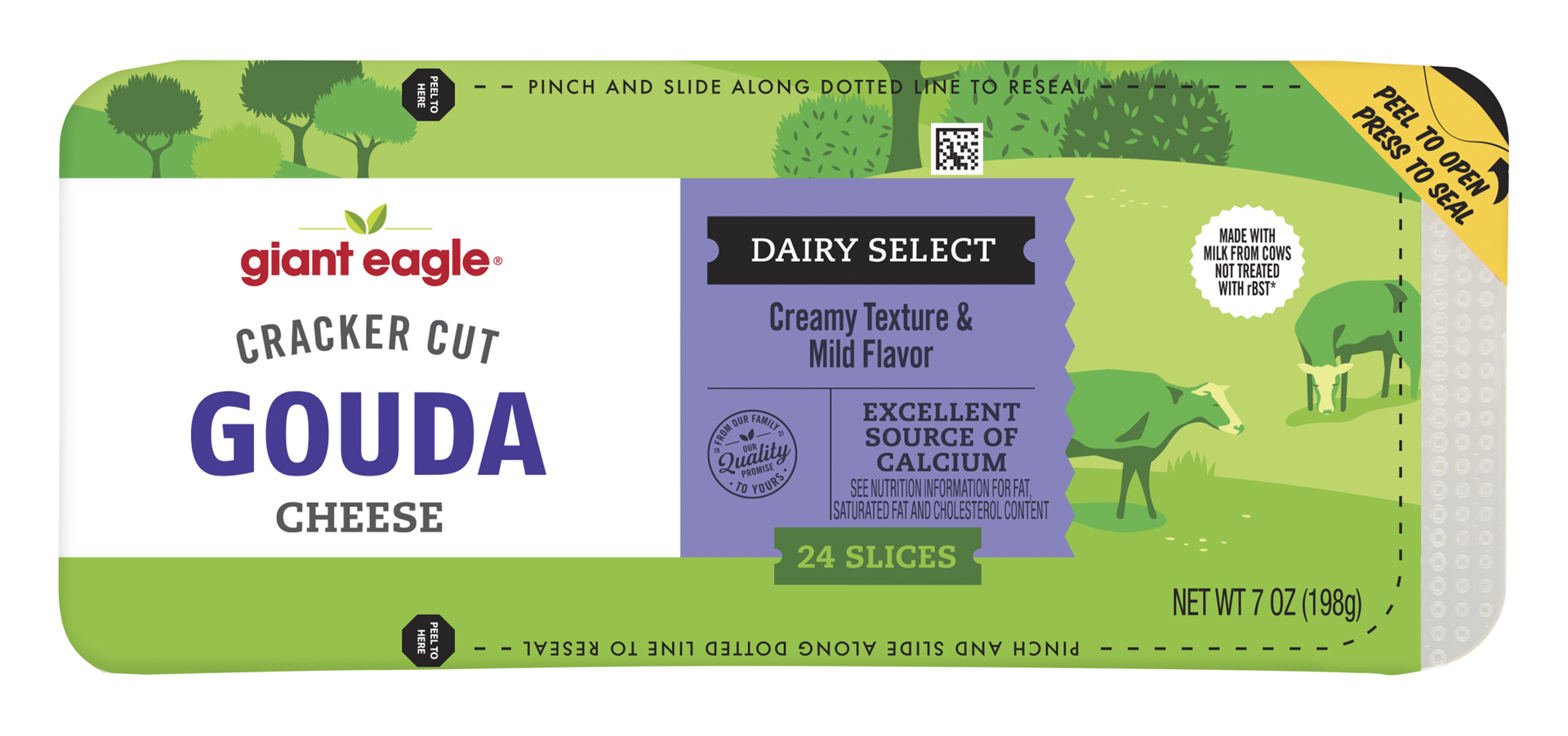 slide 1 of 1, Ge Gouda Cracker Cuts, 7 oz
